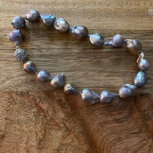 Gorgeous Baroque Pearl Choker Necklace